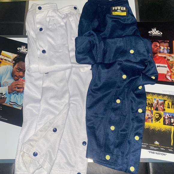 PNB Nation Vintage Shooters Snap Tear Off Pants Sz M(32) - Picture 7 of 16